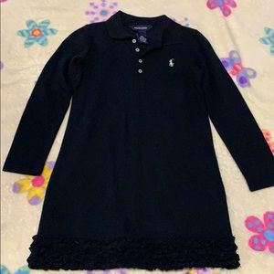 New without Tag Ralph Lauren Blk Dress Girl sz 6X